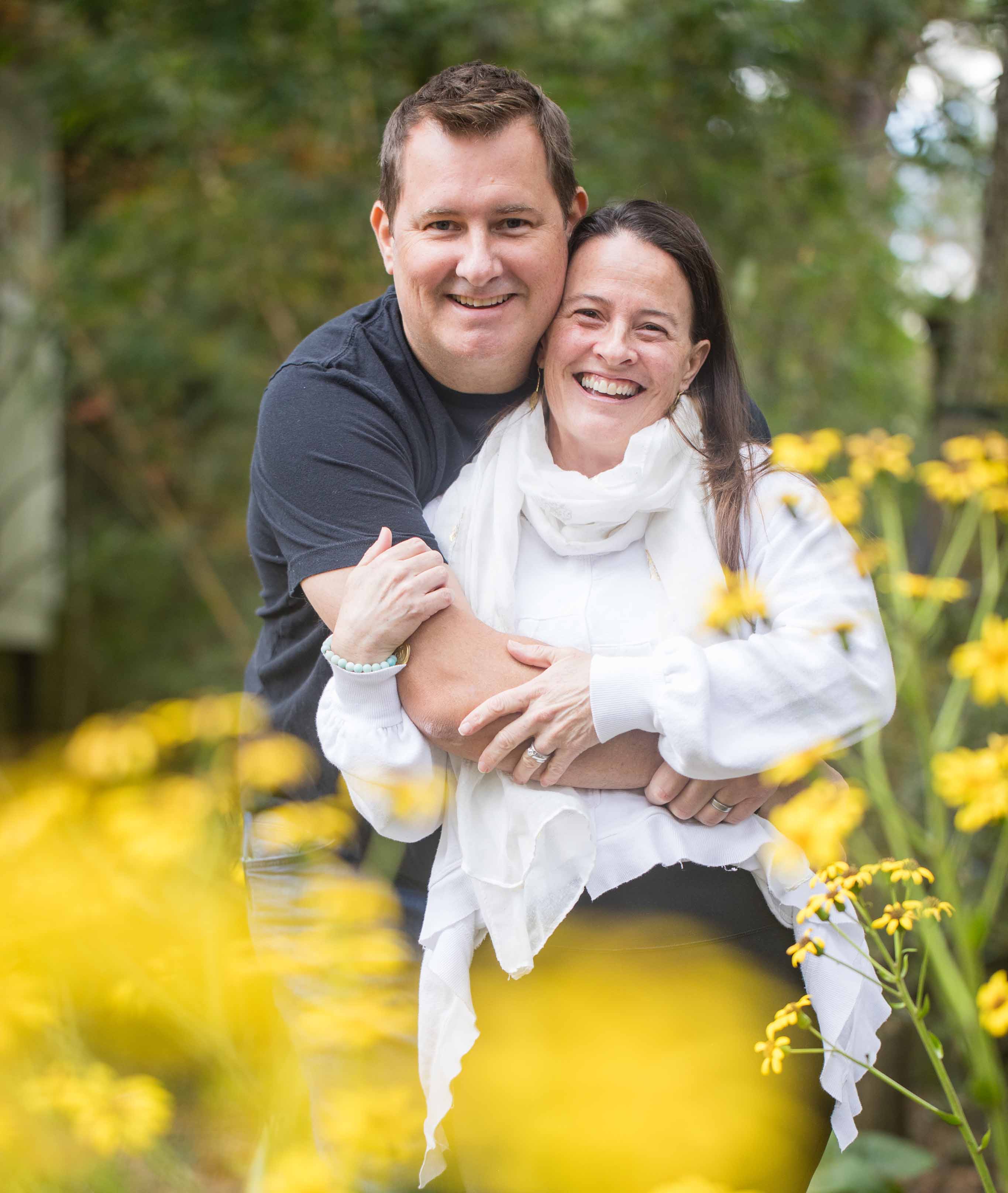 Founders smiling outdoors